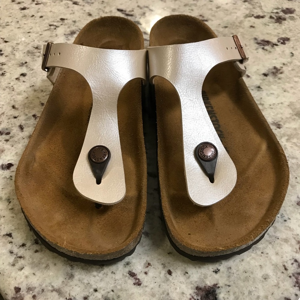 Birkenstock Gizeh Graceful Pearl White